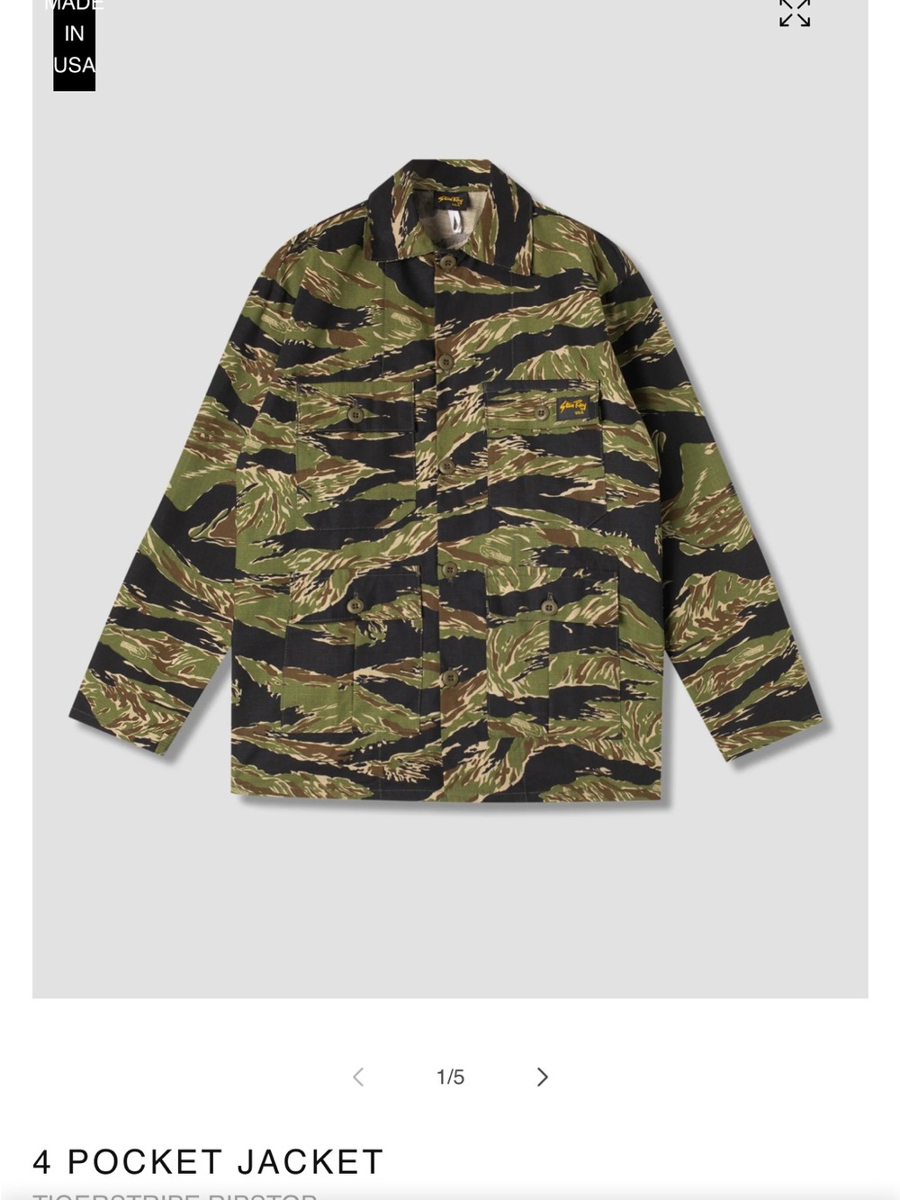 Stan ray USA Tigerstripe 4-Pocket Jacket